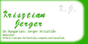 krisztian jerger business card